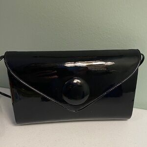Vintage Andé Patent Leather Black Shoulder/ Clutch Bag
